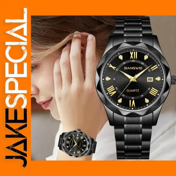 Women's Gold Stainless Steel Analog Watch