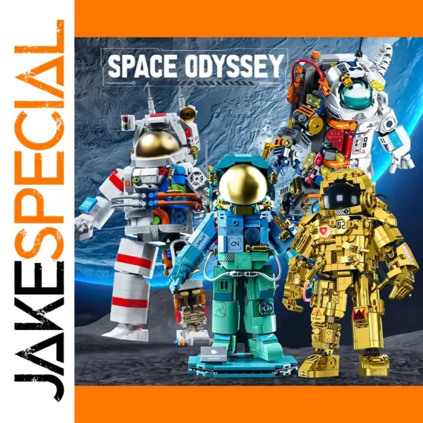 Astronaut Building Blocks Space Rocket Toy
