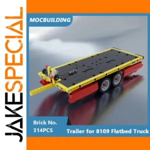 MOC Building Blocks Truck Trailer Set 314PCS