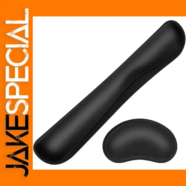 Ergonomic Memory Foam Keyboard Wrist Rest Set