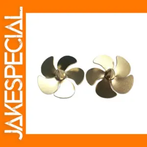 DIY 35mm Brass RC Boat Propeller Pair