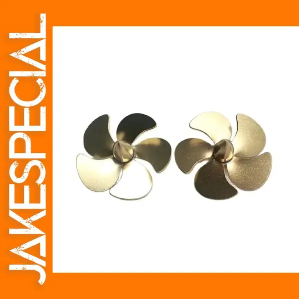 DIY 35mm Brass RC Boat Propeller Pair