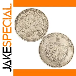 1995 Cuba 1 Peso Silver Plated Copy Coin
