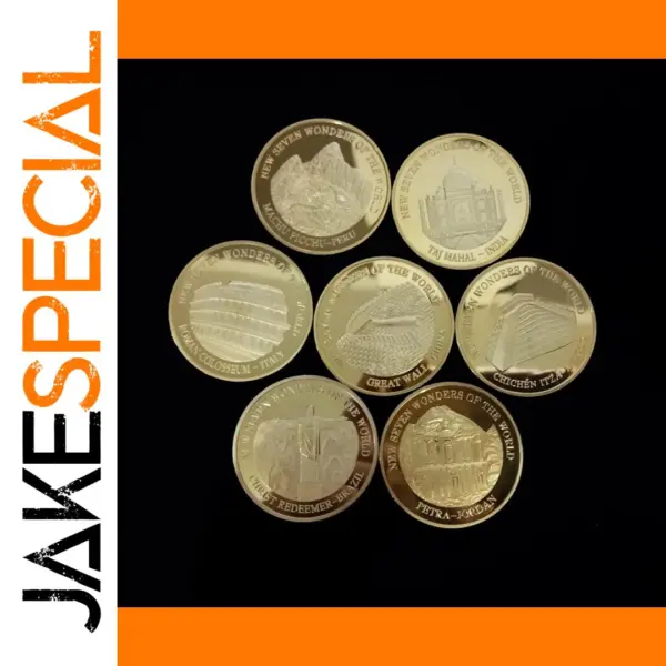 Seven Wonders Coin Collection Commemorative Badge