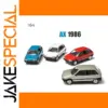 1/64 Scale Citroen AX 1986 Diecast Model Set
