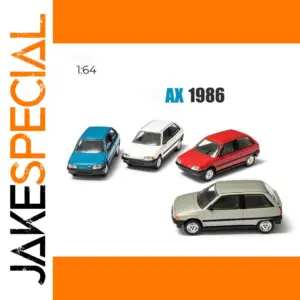 1/64 Scale Citroen AX 1986 Diecast Model Set