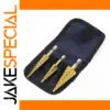 Titanium Coated Hex Step Drill Bit Set