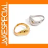 Unisex 18k Gold Stainless Steel Irregular Ring