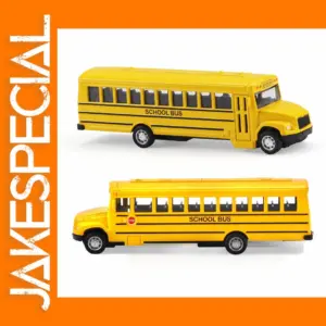 Alloy Pull Back School Bus Toy Model