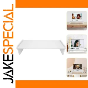 White Adjustable Laptop Monitor Stand