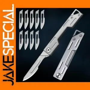Stainless Steel Folding Knife with 10 Blades
