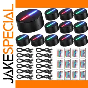16-Color 3D LED Light Lamp Base with Remote