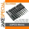 10 Pcs Hex Head Allen Wrench Drill Bit Set
