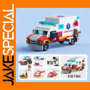 City Medical Ambulance 6 In1 Building Set