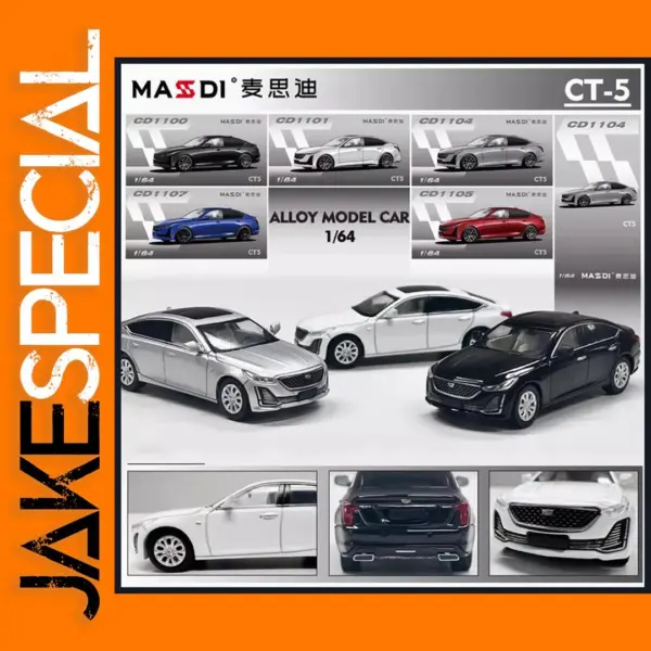 MASSDI 1/64 Diecast Cadillac CT5 Model