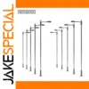 10pcs HO Scale Metal Lamp Posts with LEDs