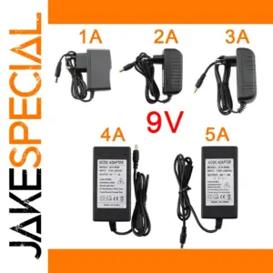 9V DC Power Supply Adapter for CCTV and Lights