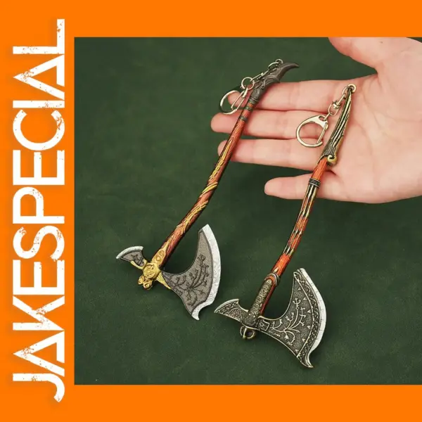 God of War Kratos Axe Metal Keychain
