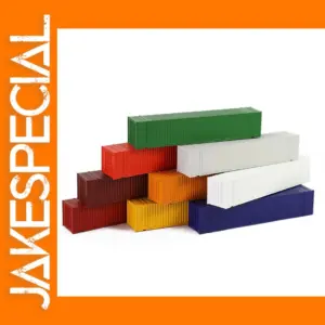 9pcs N Scale 48ft Model Trains Containers