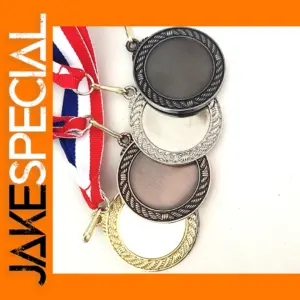 Customizable Sports Medals in Gold, Silver, Bronze