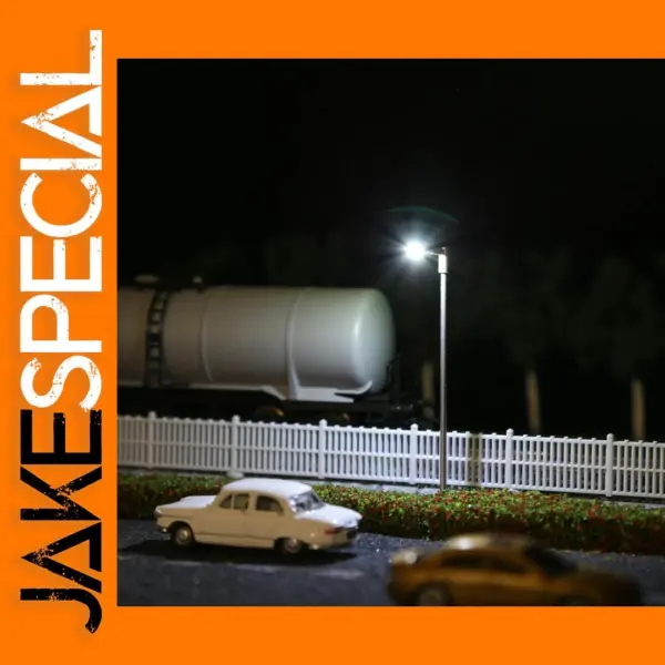10pcs 1:100 LED Street Lamps with Resistors