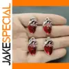 10pcs Human Heart Organ Charms for DIY Jewelry