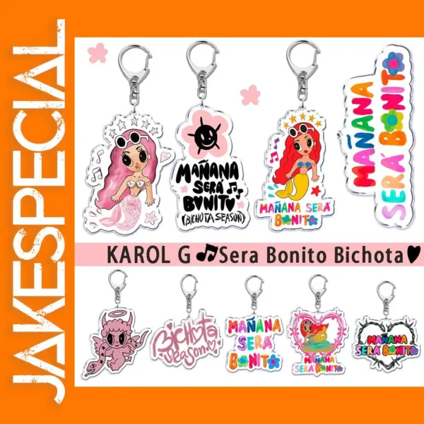 KAROL G Themed Stainless Steel Keychain