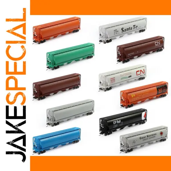 HO Scale 1:87 Covered Grain Hopper Car