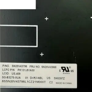 Lenovo ThinkPad US Keyboard with Backlight 10 a64ab65f no logo