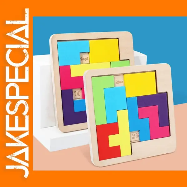 Daily Wooden Calendar Puzzle for Office Fun