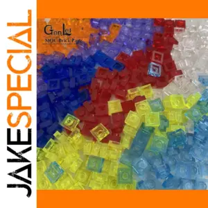 550Pcs 1x1 Transparent Building Blocks Set