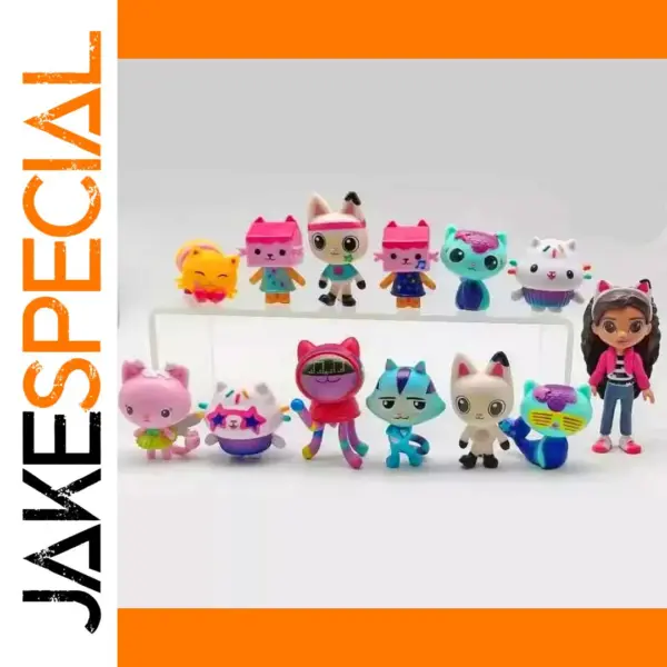 13pcs Gabby Dollhouse PVC Figures Set