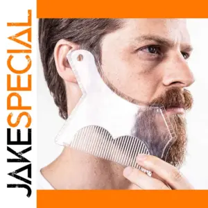 Beard Styling Comb with Shaping Template Tool