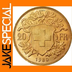 Switzerland 20 Francs 1930 Replica Coin