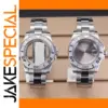 40mm Silver Watch Case and 20mm Bracelet Set