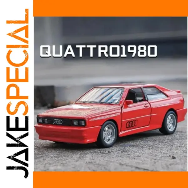 1:36 Audi Quattro Diecast Metal Car Model