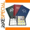 Artificial Leather Coin Collection Album 120 Pockets