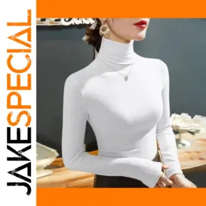 Women's Turtleneck Fleece Long Sleeve Top