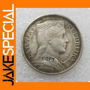 Latvia 1929 5 Lat Replica Coin Collectible