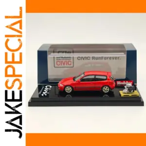 1/64 Scale Honda Civic (EG6) Diecast Model Milano Red