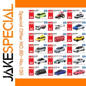 1:64 Takara Tomy Diecast Cars Set No.81-100