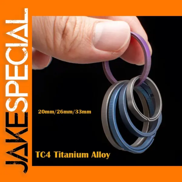 Titanium Alloy Rotating Keychain Buckle Tool