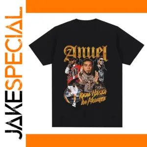 Anuel AA Retro Graphic Cotton T-Shirt