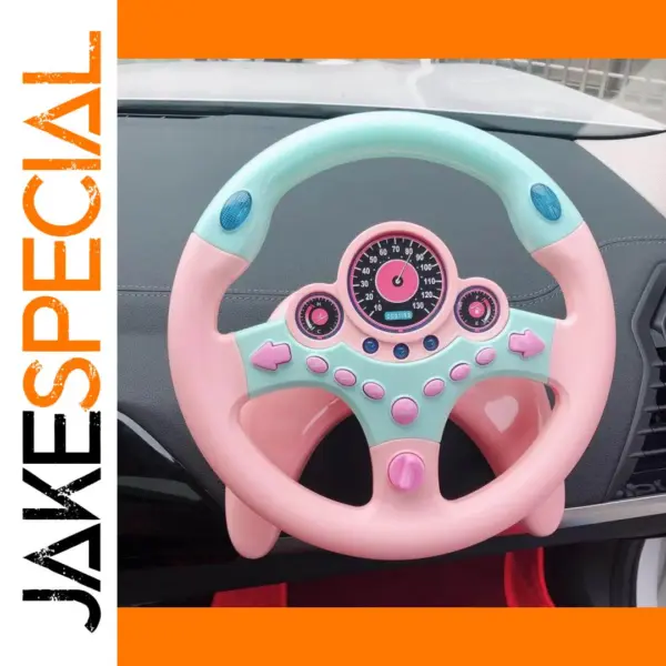 Kids' Steering Wheel Toy with Lights and Sound