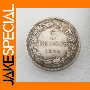 1844 Belgium Silver Coin Replica Collectible