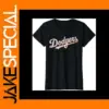 Retro Cartoon Dodgers Style T-Shirt for Women