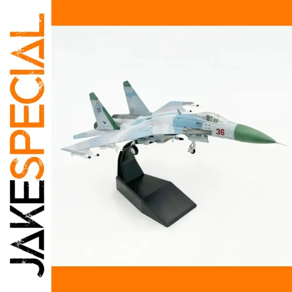 Diecast 1:100 SU-27 Fighter Model Aircraft