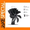7-Blade Heat Powered Stove Fan for Fireplace
