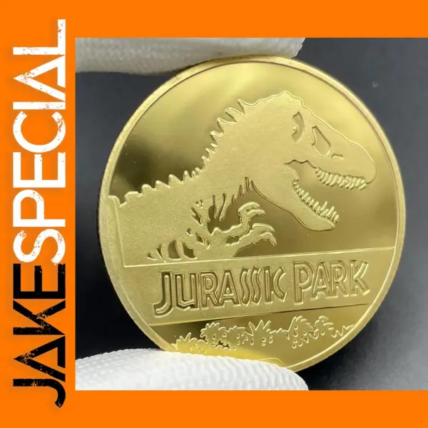 Jurassic Park Dinosaur Replica Gold Coin