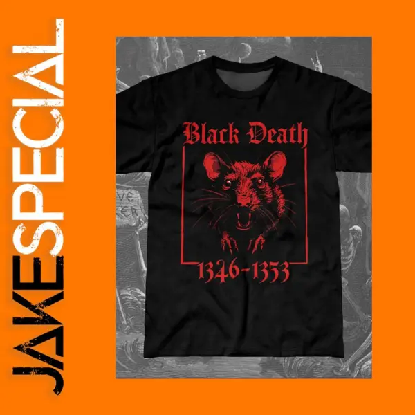 Gothic Mouse Graphic Men's T-shirt